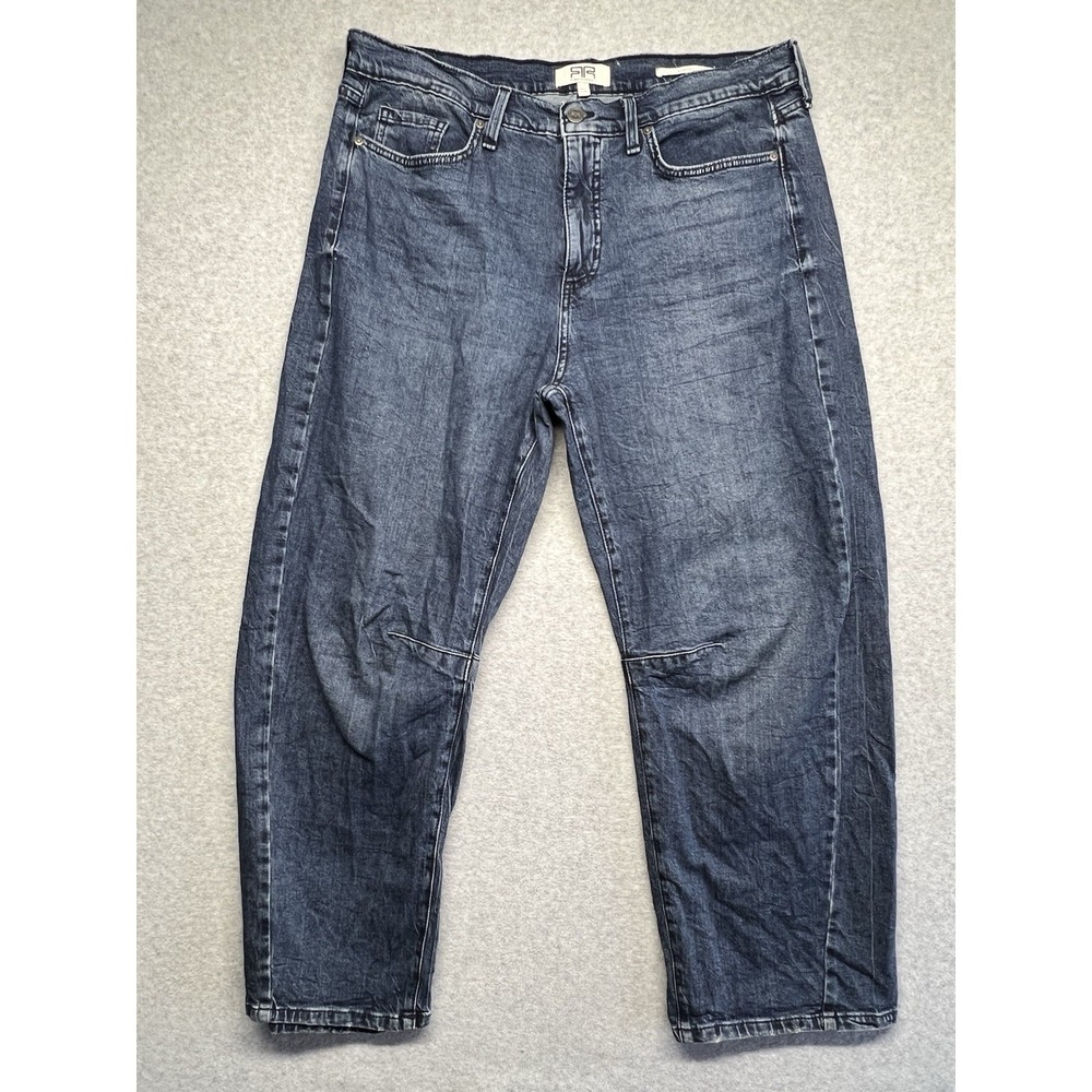 Robert Rodriguez Colorado Jeans 14/32 Blue‎ Barrel Leg Faded Denim Baggy Relaxed